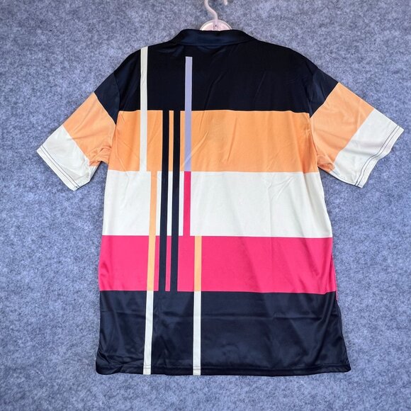 Set Of 3 Mens XXL Colorblock Polo Shirts SS 3 Button Collars Golf Casual Travel - Picture 11 of 16